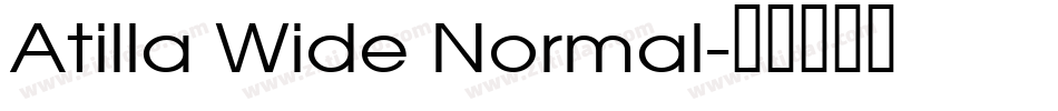 Atilla Wide Normal字体转换